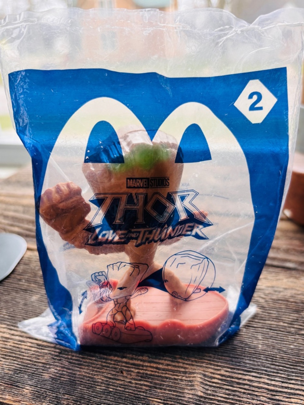 2022 Marvel Studios Thor: Love and Thunder Groot McDonald’s Happy Meal Toy